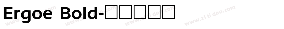 Ergoe Bold字体转换